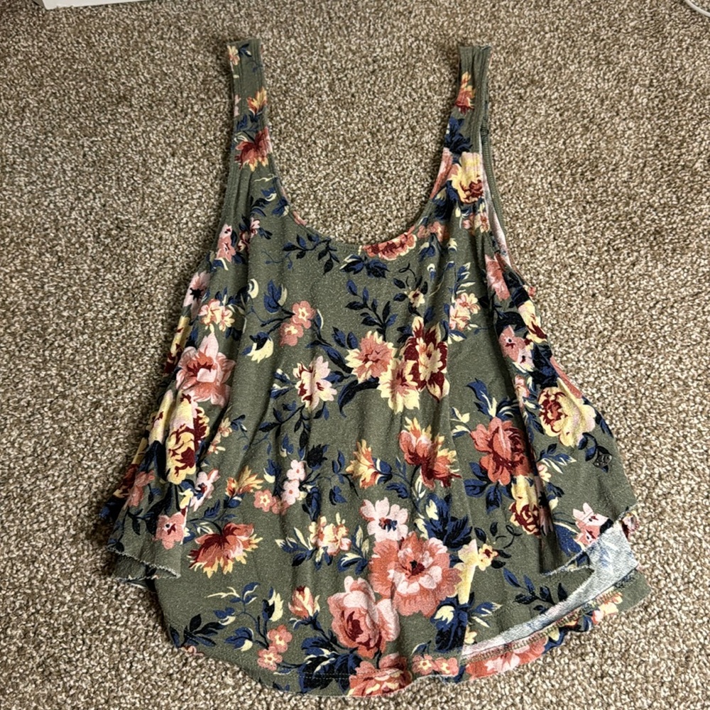 Green American Eagle Tank Top